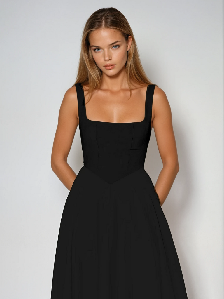 Scarlett™ - Klassisches Midi-Kleid