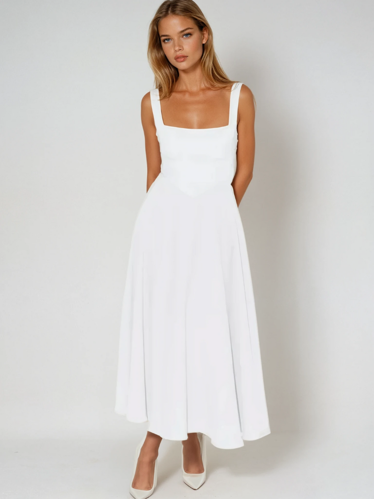 Scarlett™ - Klassisches Midi-Kleid