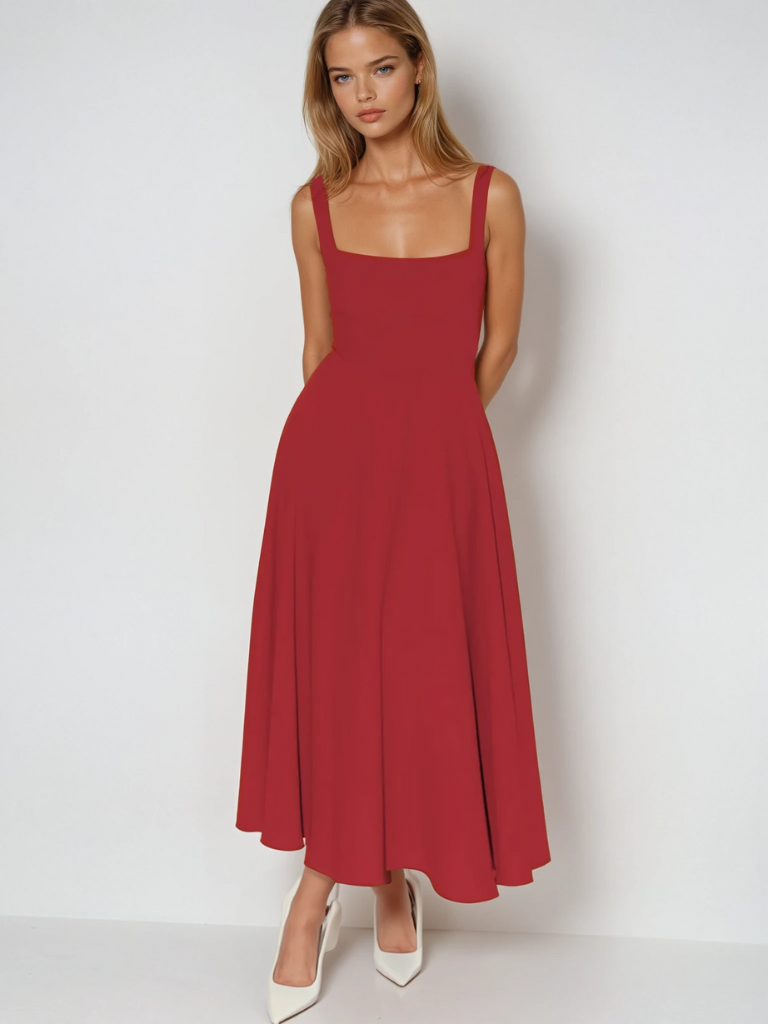 Scarlett™ - Klassisches Midi-Kleid