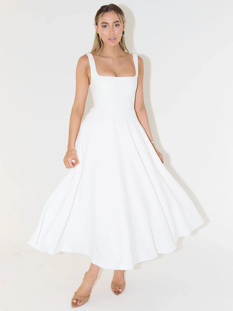 Scarlett™ - Klassisches Midi-Kleid
