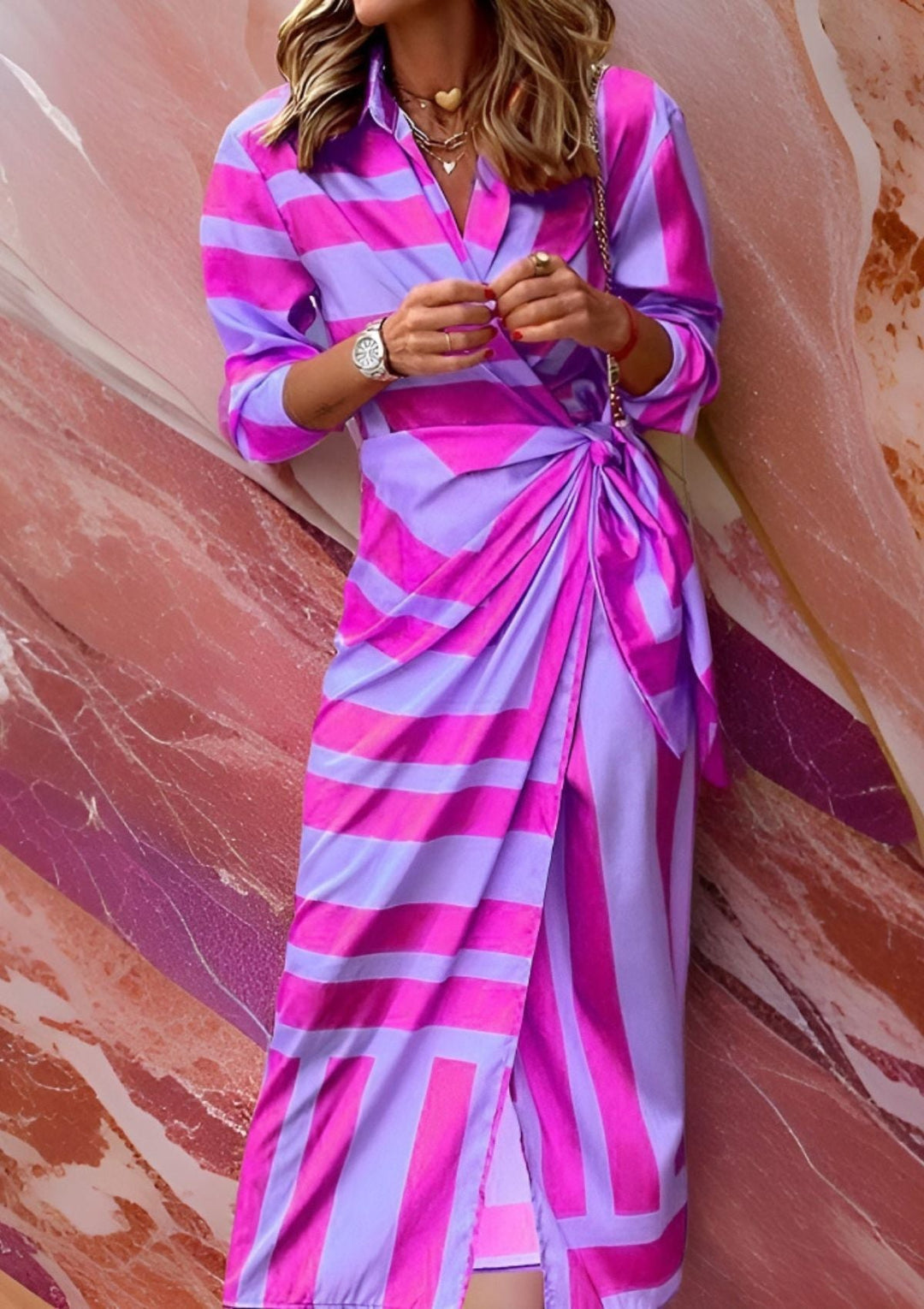 Christiana | Wickelkleid mit Druck