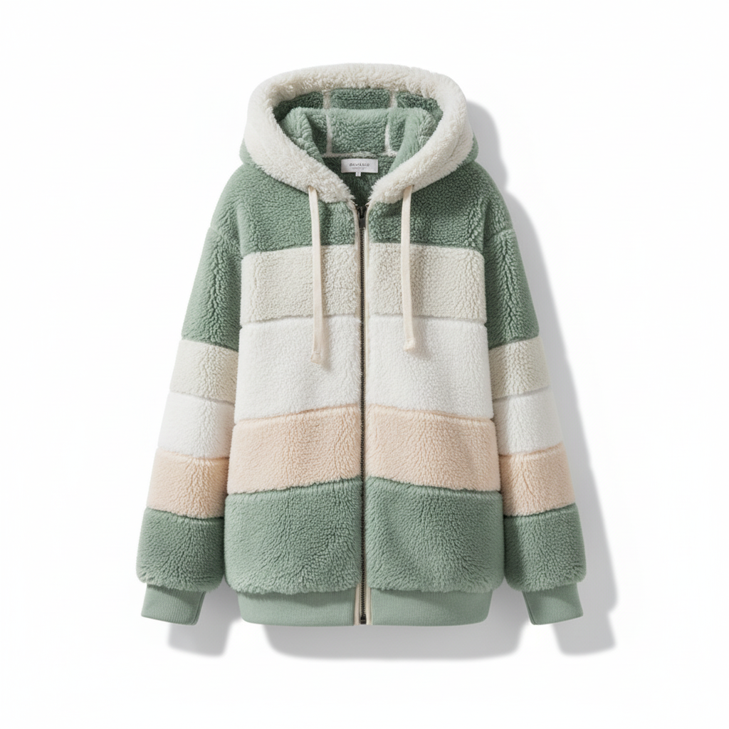 Julia | Oversized Weste mit Kapuze