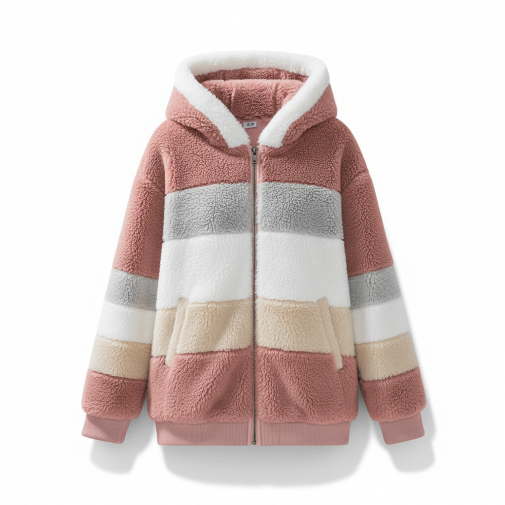 Julia | Oversized Weste mit Kapuze