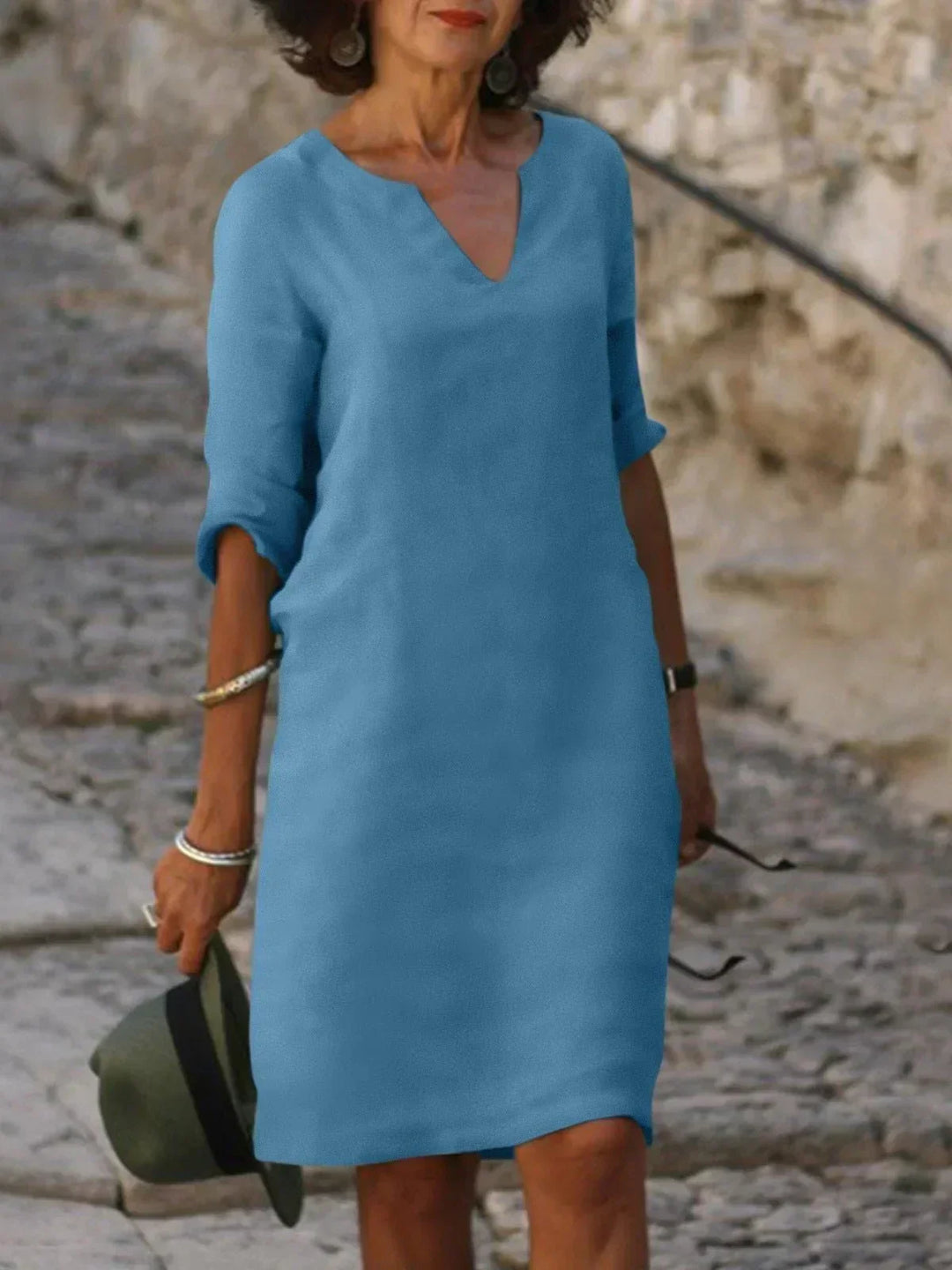 Josette™ - Elegantes Kleid mit V-Ausschnitt