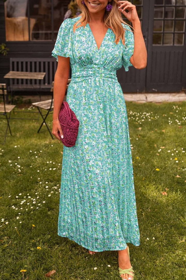 Lyra | Florale Eleganz Maxi-Kleid