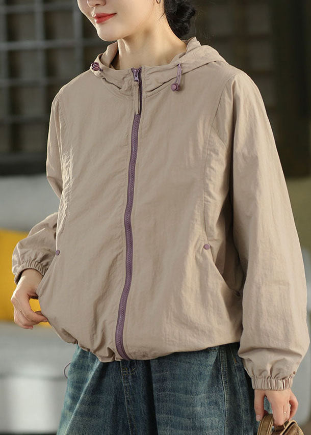 Damen Kapuzenjacke mit Kordelzug und Taschen