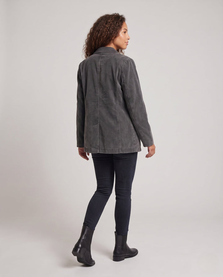 Damen Blazer mit Taschen und Reverskragen