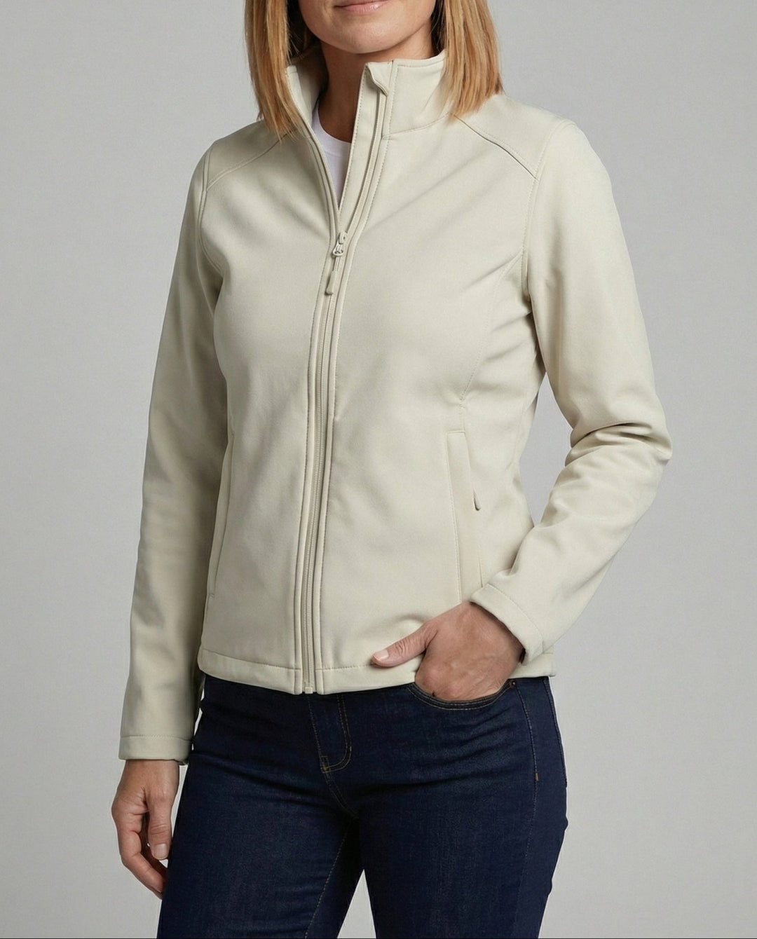 Damen Jacke mit Stehkragen und Taschen
