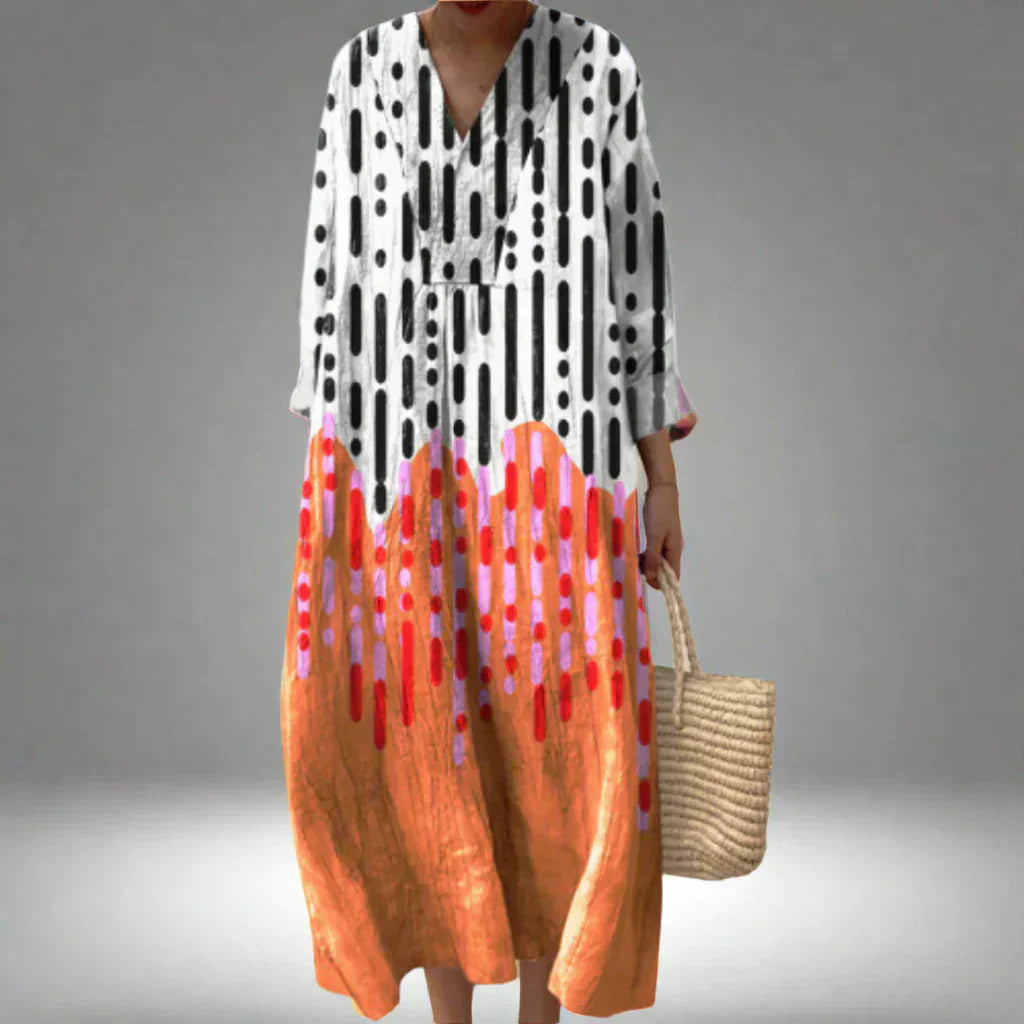 Lily | Geometrisches Tunika-Kleid