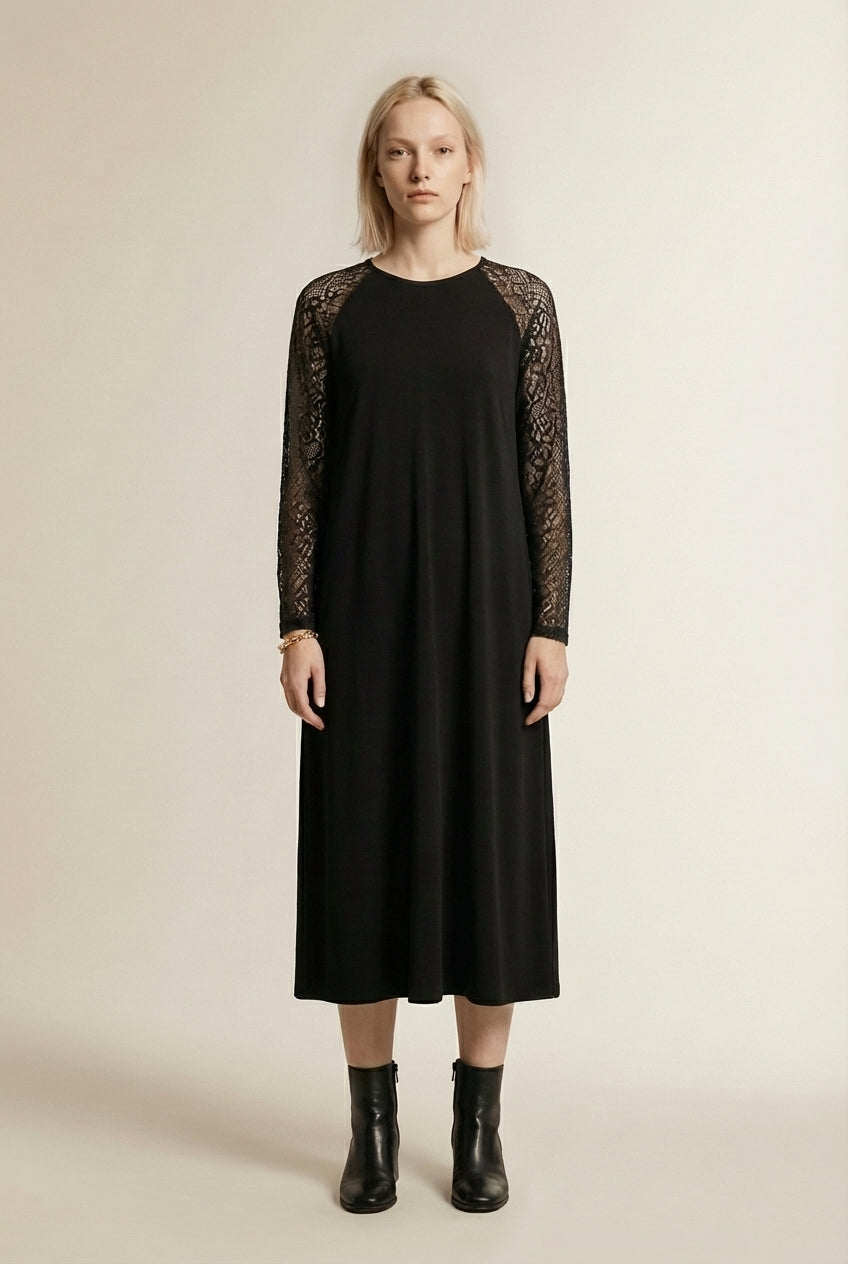 Noémie | Elegantes Damen V-Ausschnitt Spitzenkleid