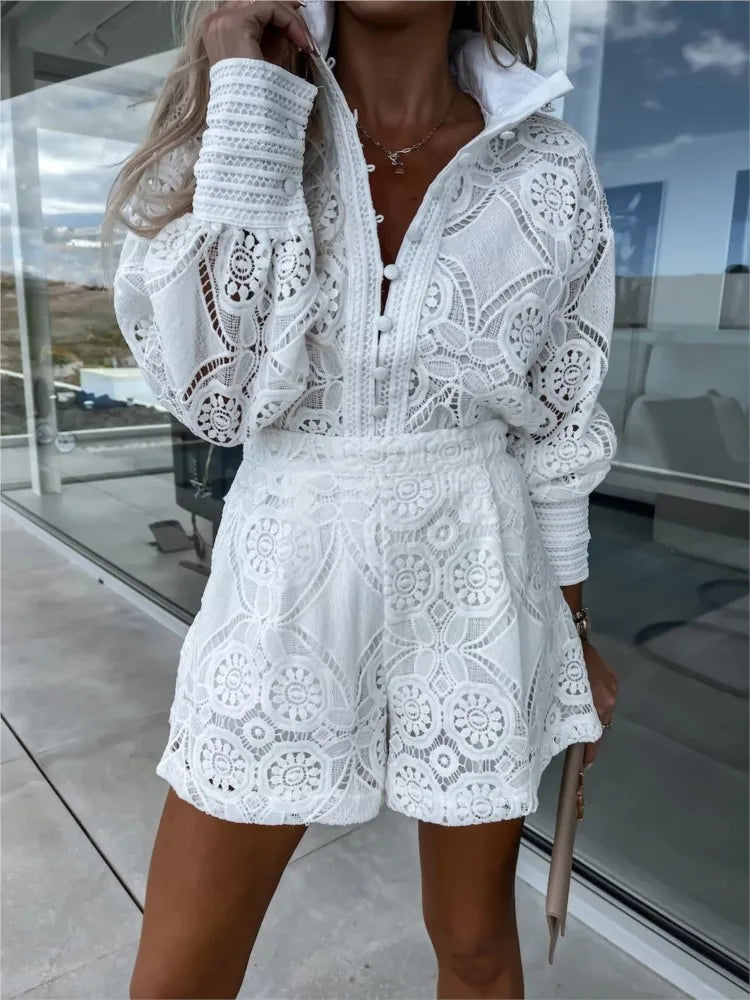 Amelina - Elegantes Spitzen-Set