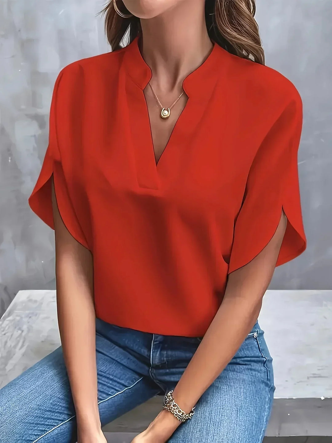 Thalia™ | Anspruchsvolle Bluse mit maßgeschneidertem Design