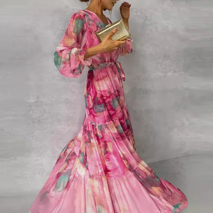 Grace™ - Elegantes Florales Handgemachtes Kleid