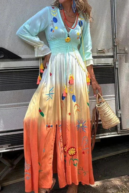 Demeter | Maxikleid in Dusk Bloom