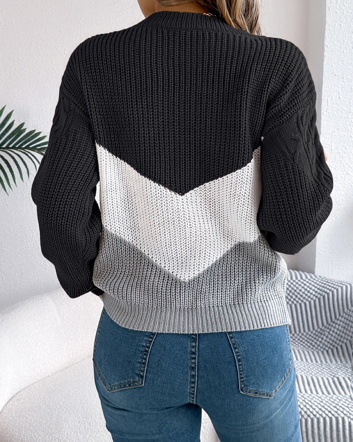 Chloe - Der Chevron-Strickpullover