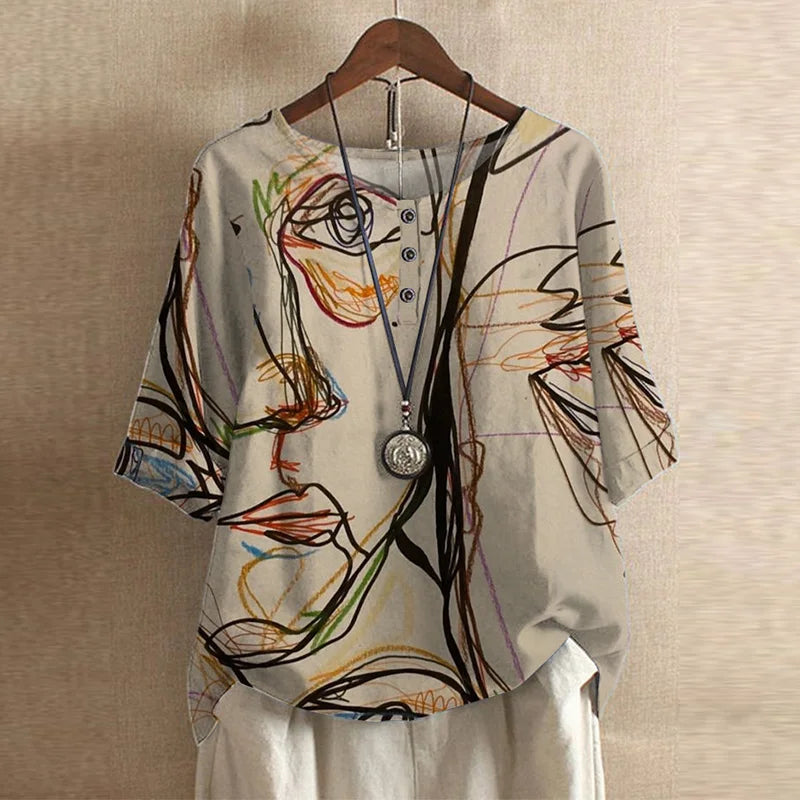 Anya™ | Retro-inspirierte Bluse