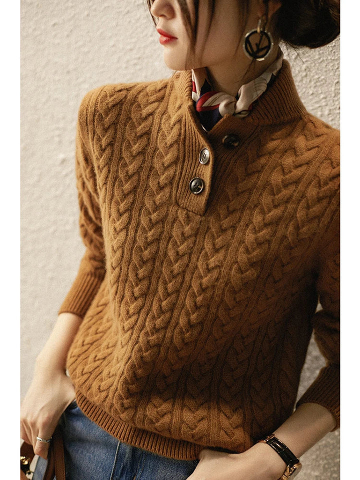 Arden Pullover mit Knopfleiste