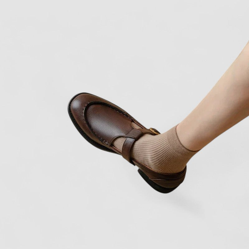 Zhelynne | Orthopädische Mary Jane Schuhe mit quadrater Zehenform