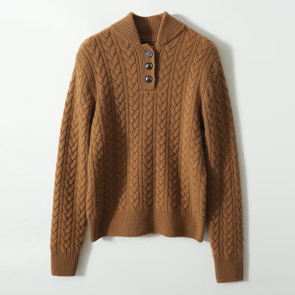 Arden Pullover mit Knopfleiste