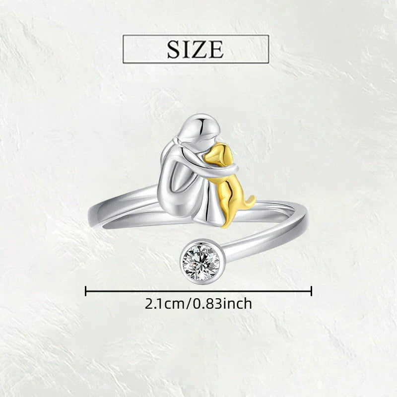 Rose™ - Ring mit Hundemotiv