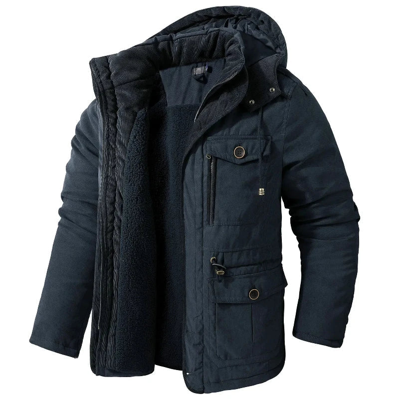 Mason | Herren Parka mit Kapuze und Taschen