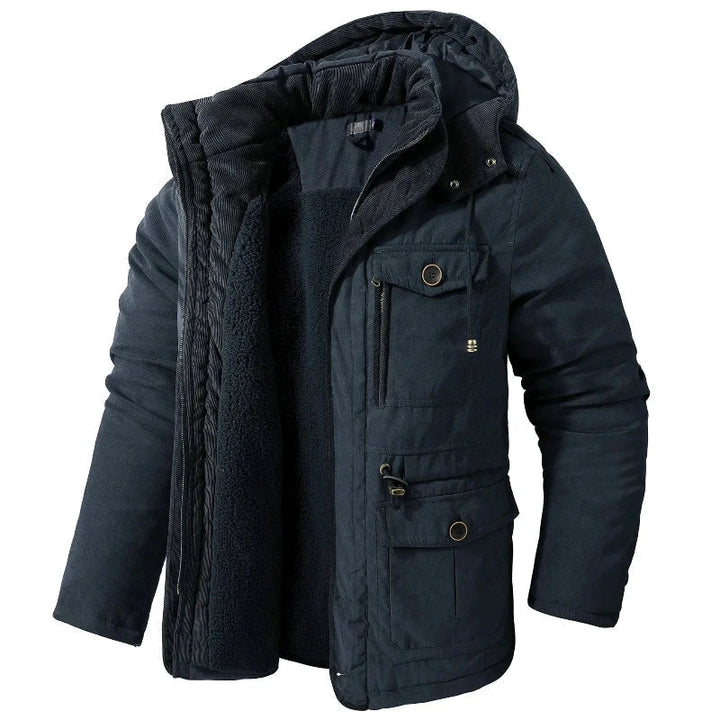 Mason | Herren Parka mit Kapuze und Taschen