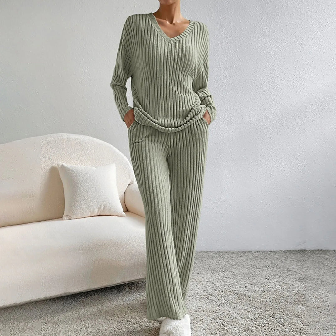Grace - Damen Freizeitanzüge Mit Hoher Taille Und Langen Hosen