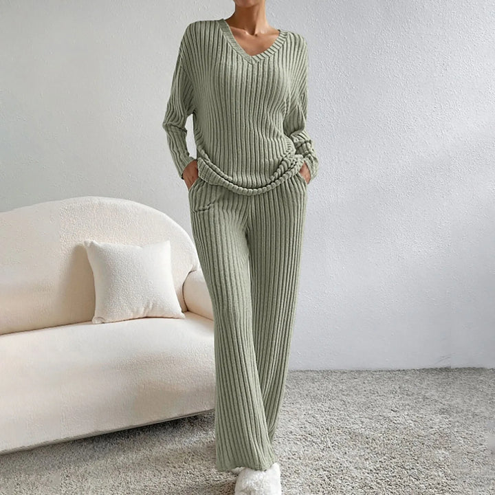 Grace - Damen Freizeitanzüge Mit Hoher Taille Und Langen Hosen