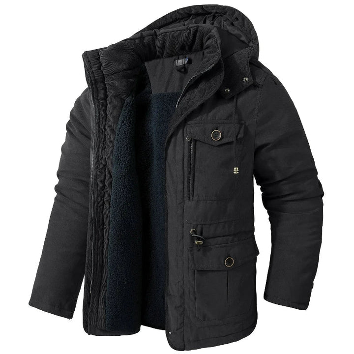 Mason | Herren Parka mit Kapuze und Taschen