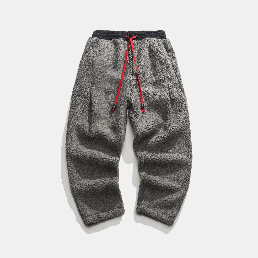 Pantalones deportivos para hombre con cordón y bolsillos