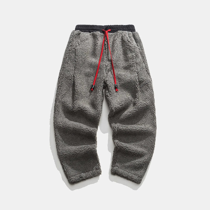 Pantalones deportivos para hombre con cordón y bolsillos
