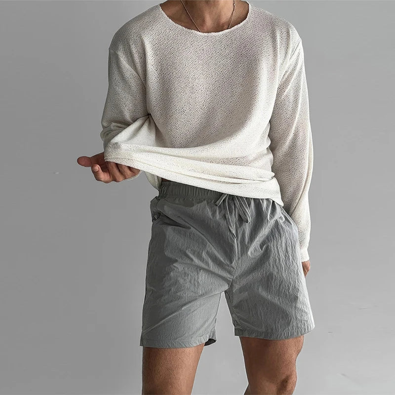 CloudComfort™ - Hohles Strick-T-Shirt