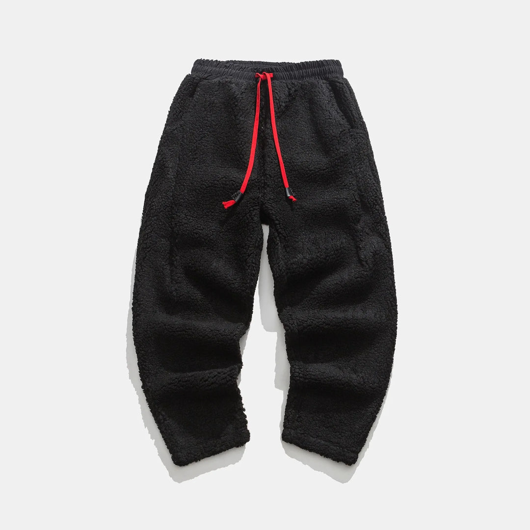 Pantalones deportivos para hombre con cordón y bolsillos