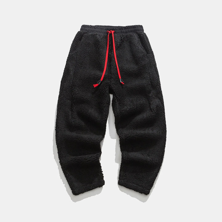Pantalones deportivos para hombre con cordón y bolsillos