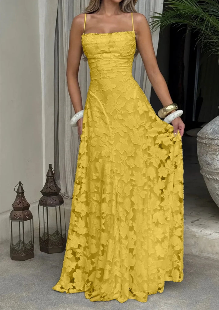 Maxikleid für Damen mit Schnürdetail