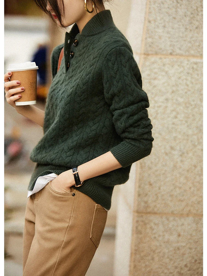 Arden Pullover mit Knopfleiste