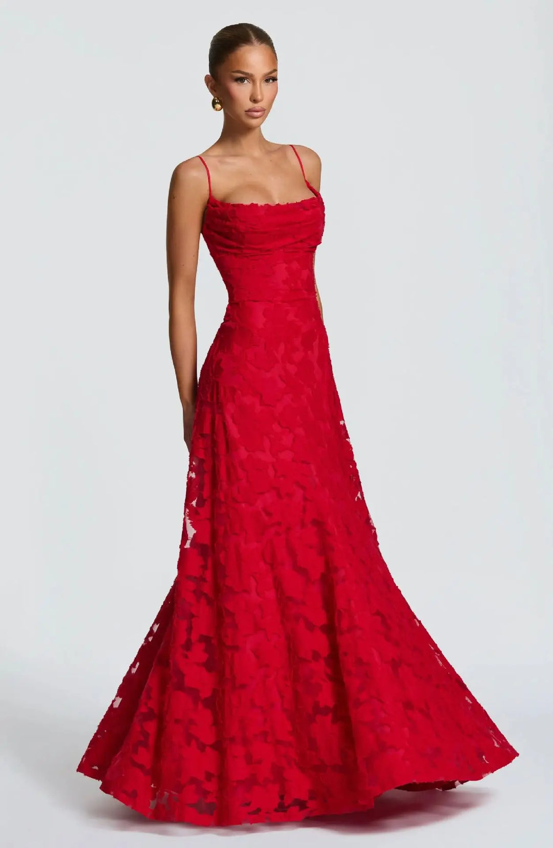 Maxikleid für Damen mit Schnürdetail