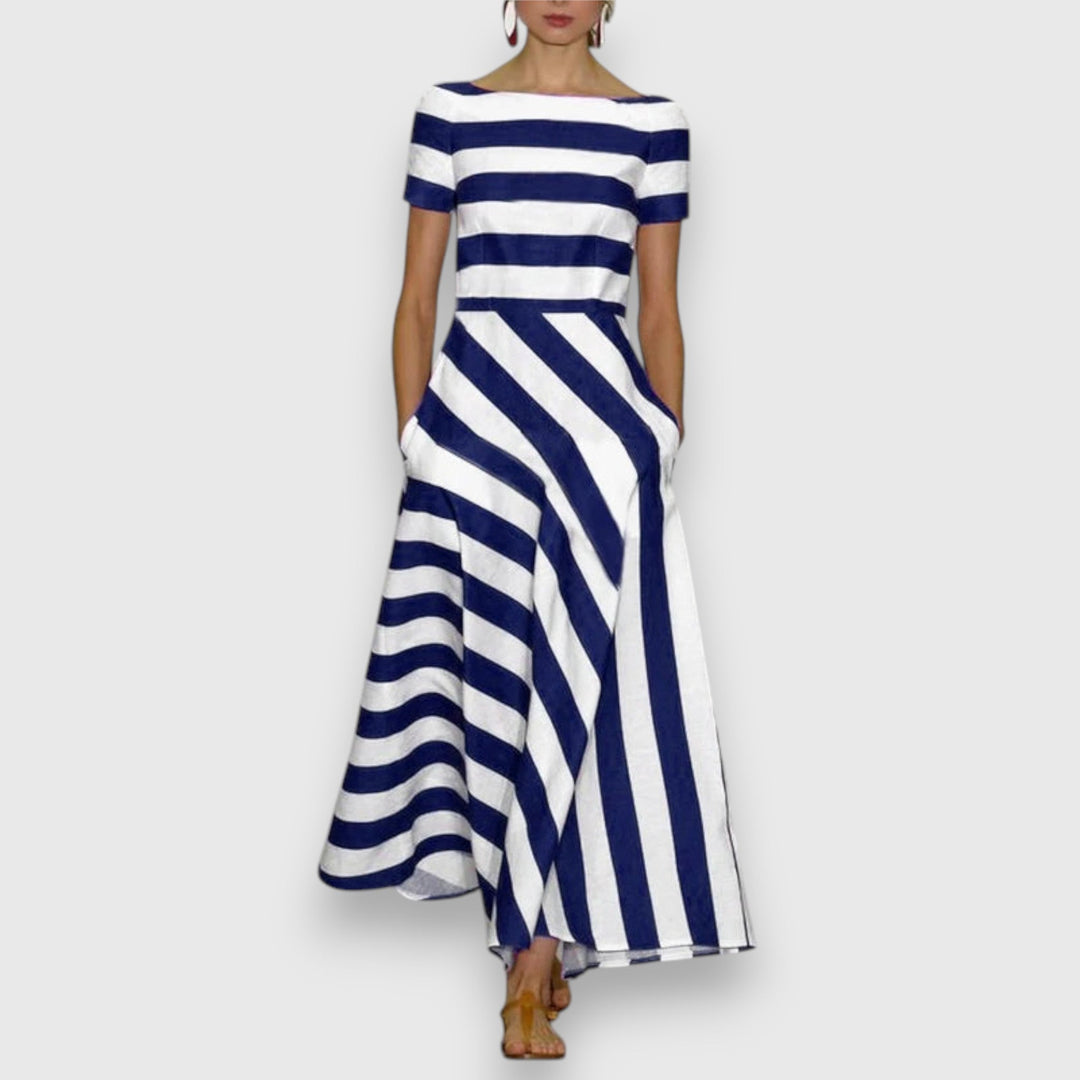 Lorie™ – Elegantes Gestreiftes Kleid