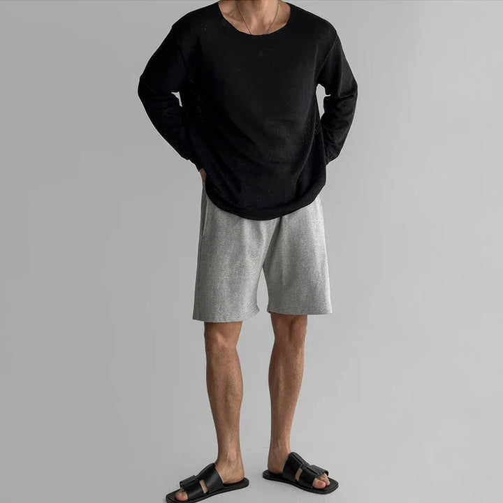 CloudComfort™ - Hohles Strick-T-Shirt