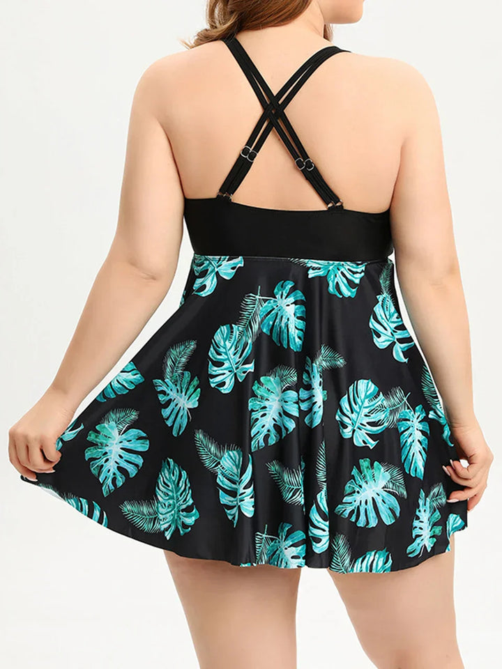 Madison | Tankini-Set „Coastal Breeze“ für Damen in großen Größen mit asymmetrischem Überwurf