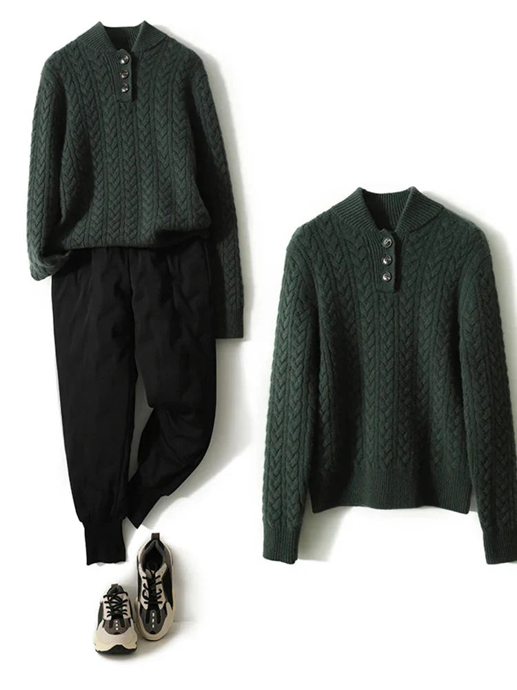 Arden Pullover mit Knopfleiste