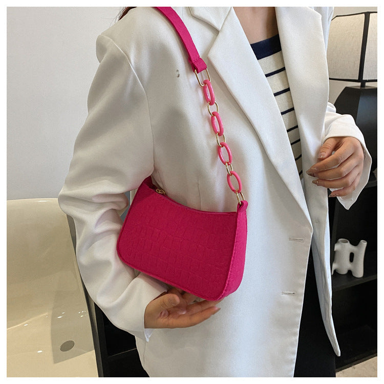 Magnella | Elegante Schultertasche im Krokodil-Präge-Design