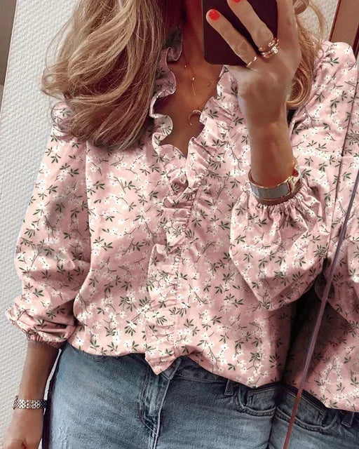 Enola™ | Feminin Bluse mit verspielten Rüschen