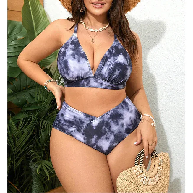 Ava | Damen-Bikini-Set in Übergröße aus Batik