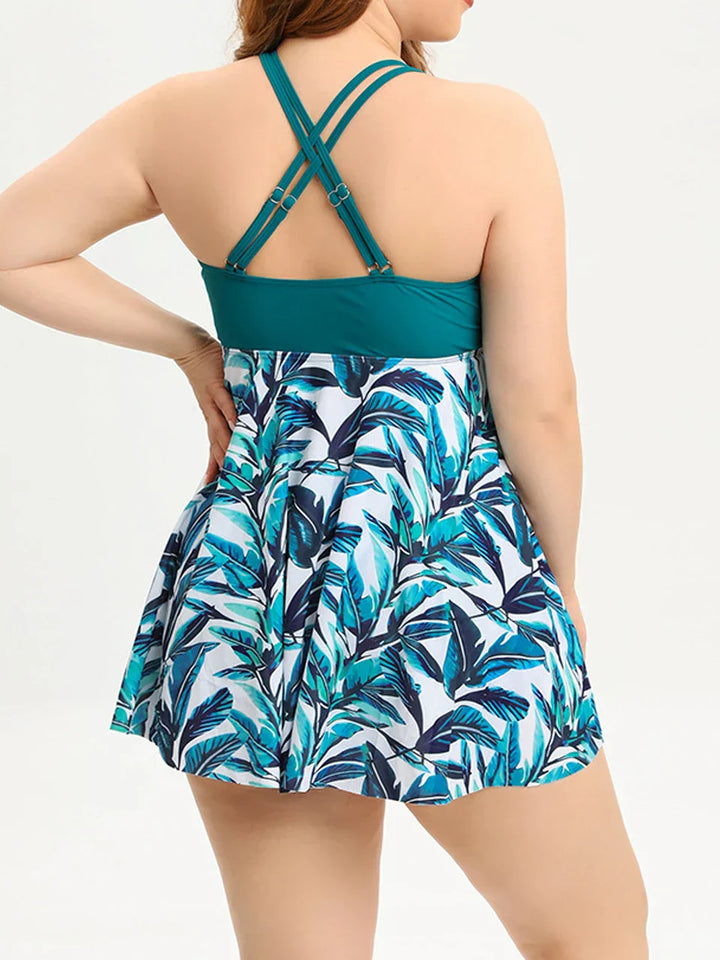 Madison | Tankini-Set „Coastal Breeze“ für Damen in großen Größen mit asymmetrischem Überwurf