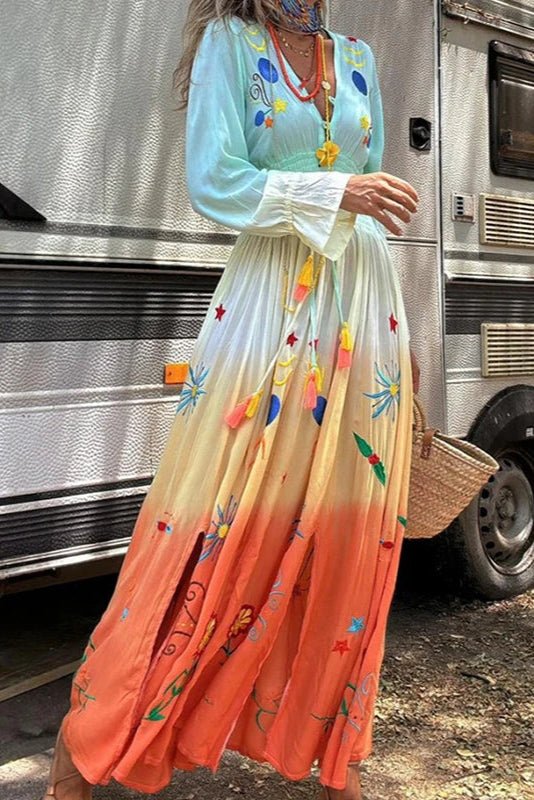 Demeter | Maxikleid in Dusk Bloom