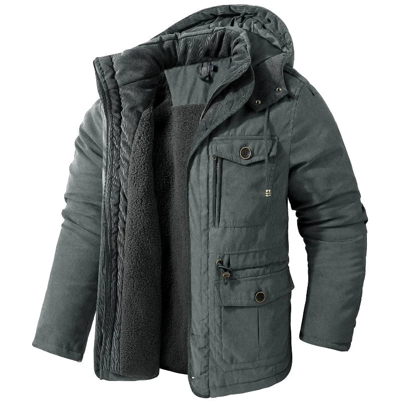 Mason | Herren Parka mit Kapuze und Taschen