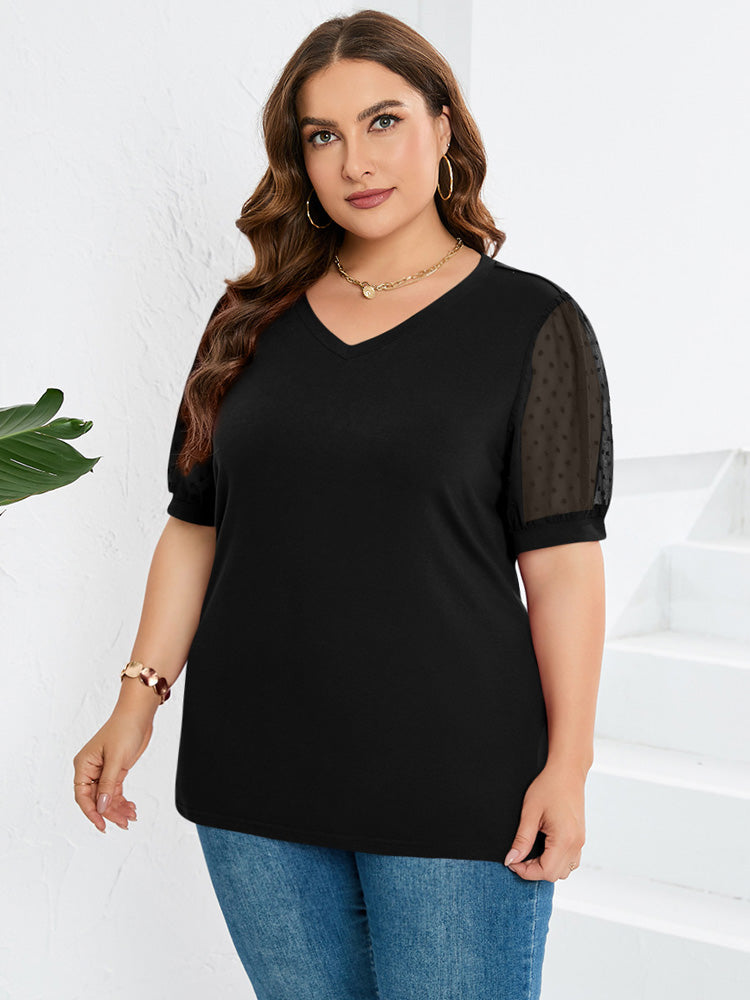 Rhianna™ - Elegantes Puffärmel-Top