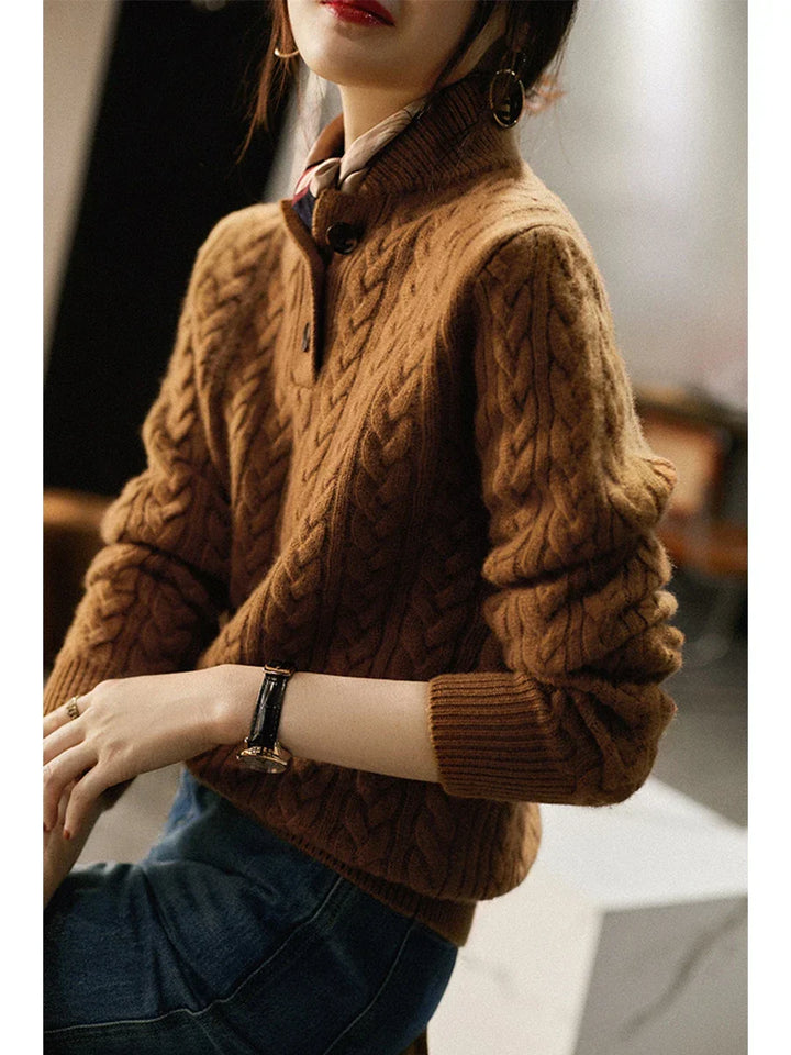 Arden Pullover mit Knopfleiste