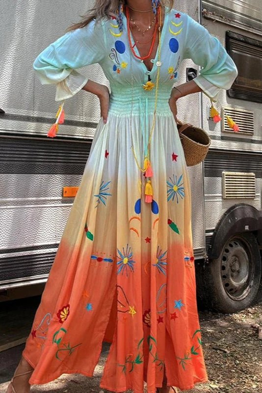 Demeter | Maxikleid in Dusk Bloom